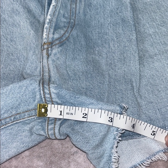 Citizens of Humanity NWT sz 27 Franca Baggy Light Blue Denim Short Button Fly - Picture 6 of 10